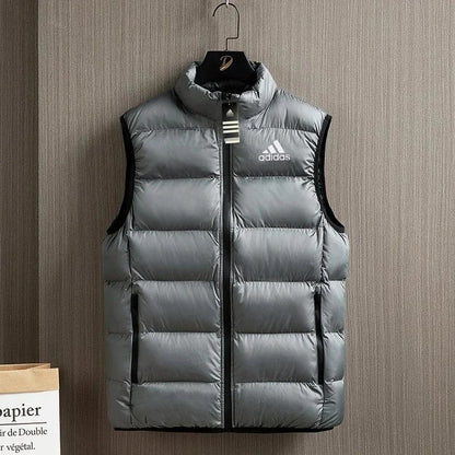 Adidas Men’s Quilted Down Vest – Lightweight Winter Jacket