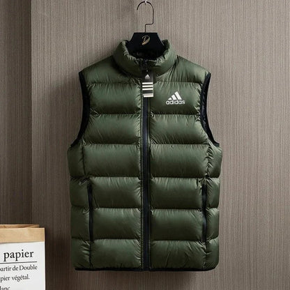 Adidas Men’s Quilted Down Vest – Lightweight Winter Jacket