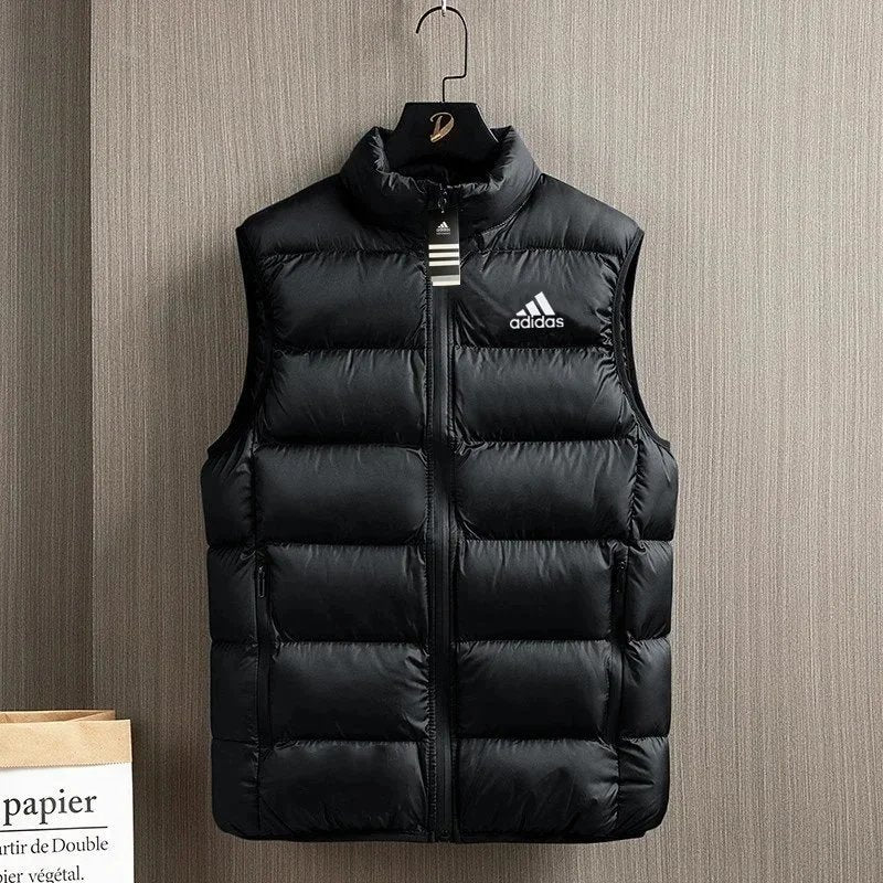 Adidas Men’s Quilted Down Vest – Lightweight Winter Jacket