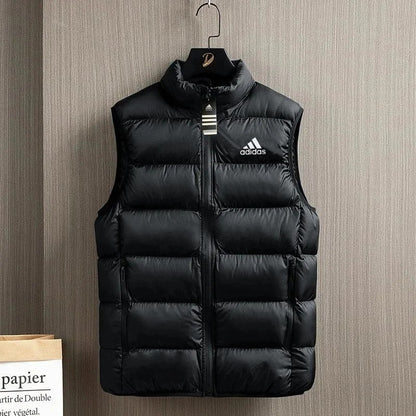 Adidas Men’s Quilted Down Vest – Lightweight Winter Jacket