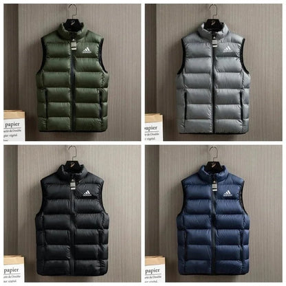 Adidas Men’s Quilted Down Vest – Lightweight Winter Jacket