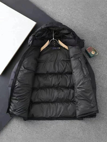 Ralph Lauren Men’s Hooded Down Jacket – Warm Winter Coat