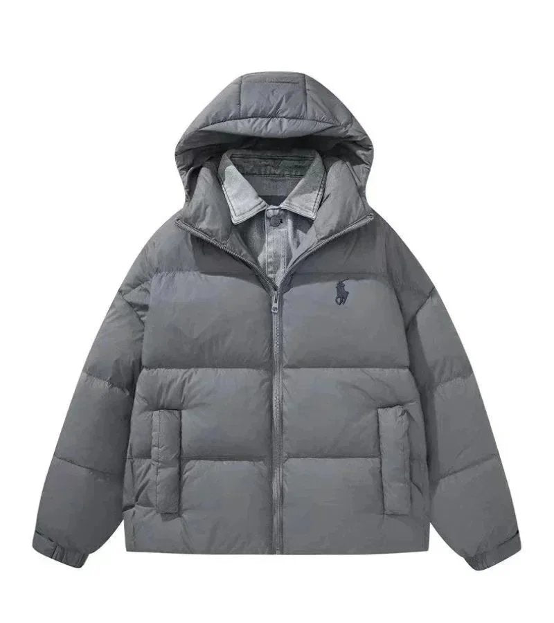 Ralph Lauren Men’s Hooded Down Jacket – Warm Winter Coat