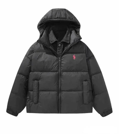 Ralph Lauren Men’s Hooded Down Jacket – Warm Winter Coat