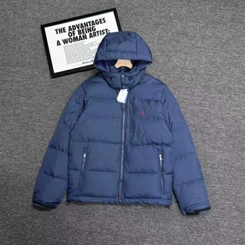 Ralph Lauren Men’s Hooded Down Jacket – Warm Winter Coat