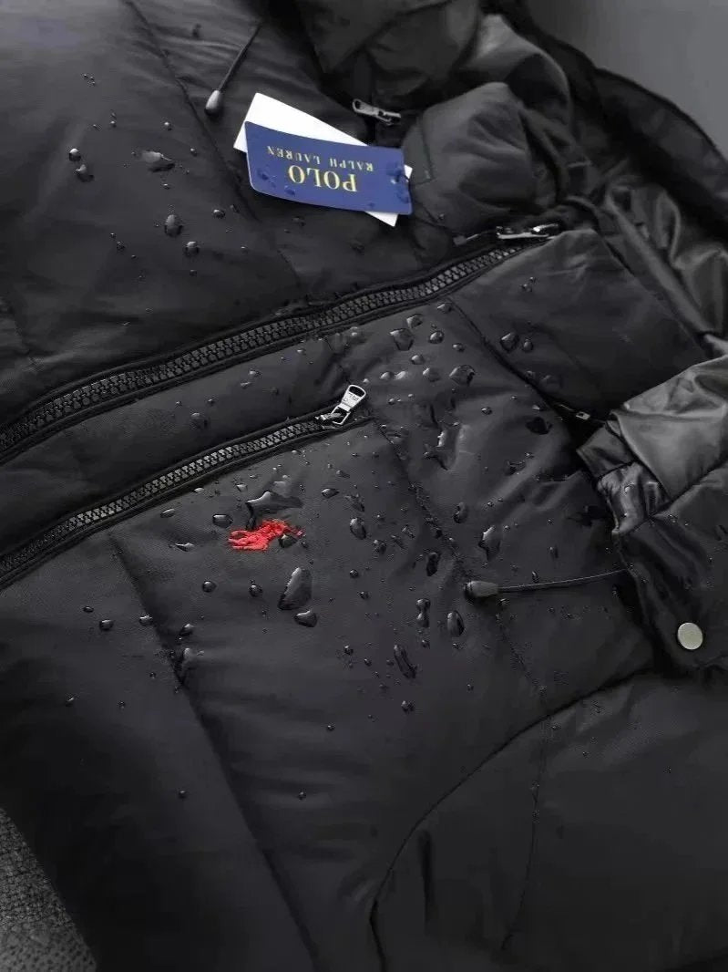 Ralph Lauren Men’s Hooded Down Jacket – Warm Winter Coat
