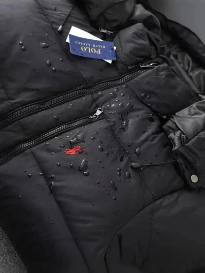 Ralph Lauren Men’s Hooded Down Jacket – Warm Winter Coat