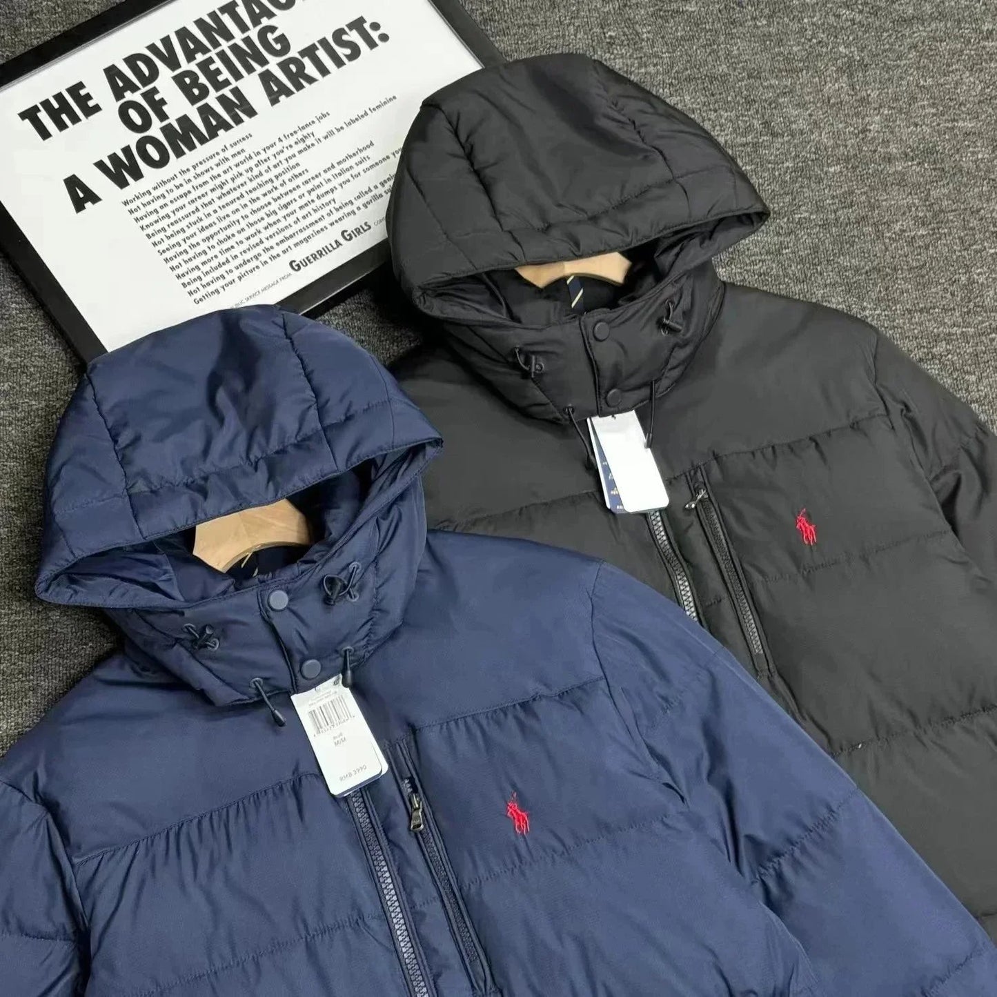 Ralph Lauren Men’s Hooded Down Jacket – Warm Winter Coat