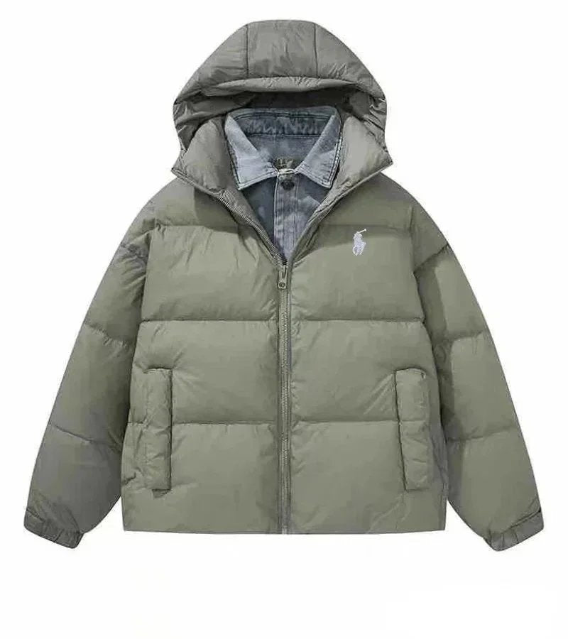 Ralph Lauren Men’s Hooded Down Jacket – Warm Winter Coat